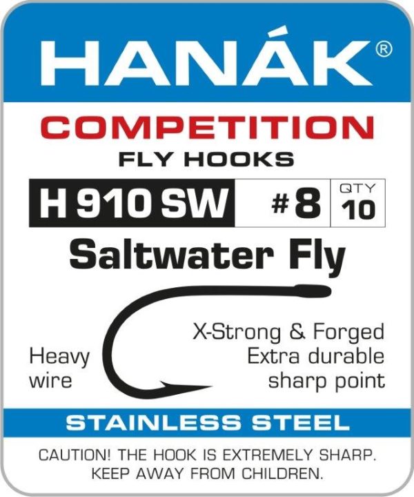 Hanák H910 SW - Barbed Saltwater Fly Hook