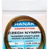 Hanak Czech Nymph Tapered Knotless Mono Leader 9m
